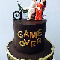 A quirky wedding cake!