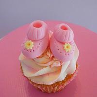 Variety of Baby Shower Cupcakes
