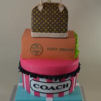 Fashion and handbag cake
