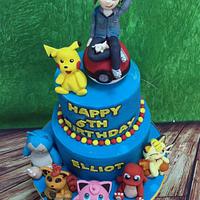 Elliot - Pokemon Birthday Cake 