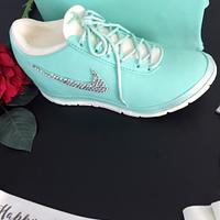 Tiffany Nike shoe and bag cake