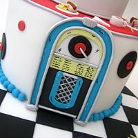 Retro Diner Themed 30th Birthday Cake!