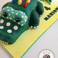 Crocodile kawaii cake 3D