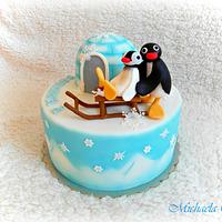 Pingu - cake by Mischell - CakesDecor