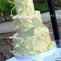 Birds & Vines Wedding Cake - my near disaster!