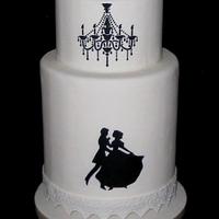 Ballroom wedding cake