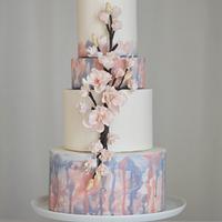 Cherry Blossom Memorial Cake
