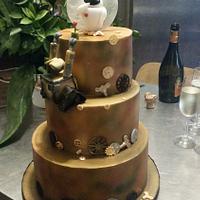 Wall- E and Eve wedding cake