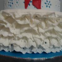Blue Dutch Lace wedding cake