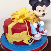 3rd Birthday Mickey Mouse Cake