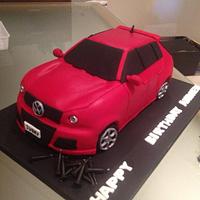 VW GOLF CAR CAKE