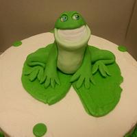 Frog birthday cake