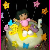 Dora Fondant Cake