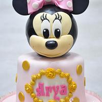 Shabby Chic Minnie Mouse Cake
