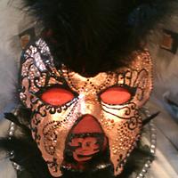 Masquerade mask cake