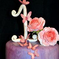 Victorian Butterfly Cake