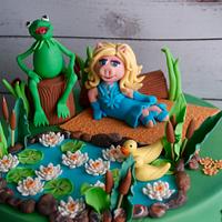 Muppet cake- Kermit and Miss Piggy