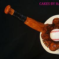 Baseball birthday cake  .