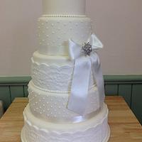 5 Tier wedding cake