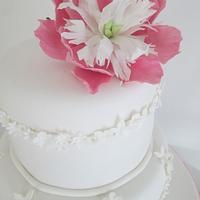 Communion Cake with little flowers