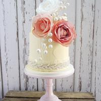 Naomi Frosted Wedding Cake
