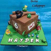 Angry Birds cake for Hayden