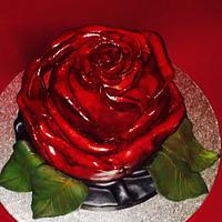 Red rose cake🌹