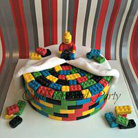 Lego themed cake 