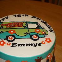 Mystery Machine 16th Birthday Cake