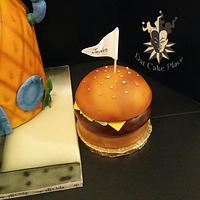 Spongbobe cake and Krabby patties