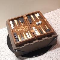 Backgammon cake