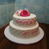 flower wedding cake