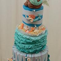 Little Mermaid on Her Cake