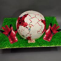 3Dfootball in cream 
