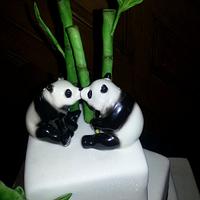 Bamboo Wedding Cake