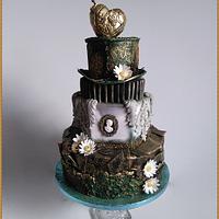 Steampunk golden heart Steampunk golden heart