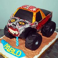 Zombie Monster Truck Cake