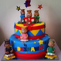 Alvin and The Chipmunks cake
