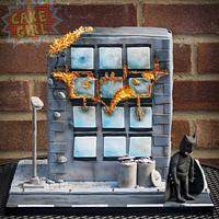 Batman Fire Cake