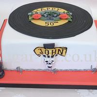 Guns N Roses 50th cake