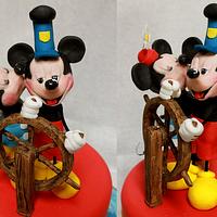 Mickey and Minnie and Steamboat Willie