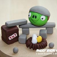 Angry Birds Cake - 4th birthday