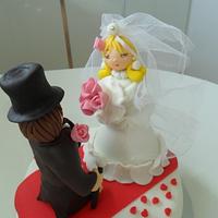 Wedding Anniversary cake topper