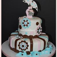Pregnant Woman Baby Shower Cake 