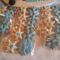 "Frozen" snowflake cookies