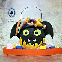 The Creepy Batty Candy Cauldron