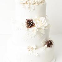 Winter Wedding Cake 