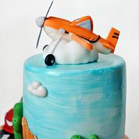 Cars and Planes cake