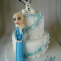 Elsa and Olaf from Frozen