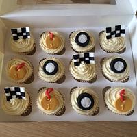 Cute Go Karting cupcakes